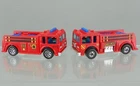 Vintage Hot Wheels Diecast 1/64 Red 1976 Mold Fire-Eater #51 & #3 Firetruck Lot