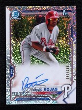 2021 Bowman Chrome Prospects Speckle Refractor 160/299 Johan Rojas Auto 02d2