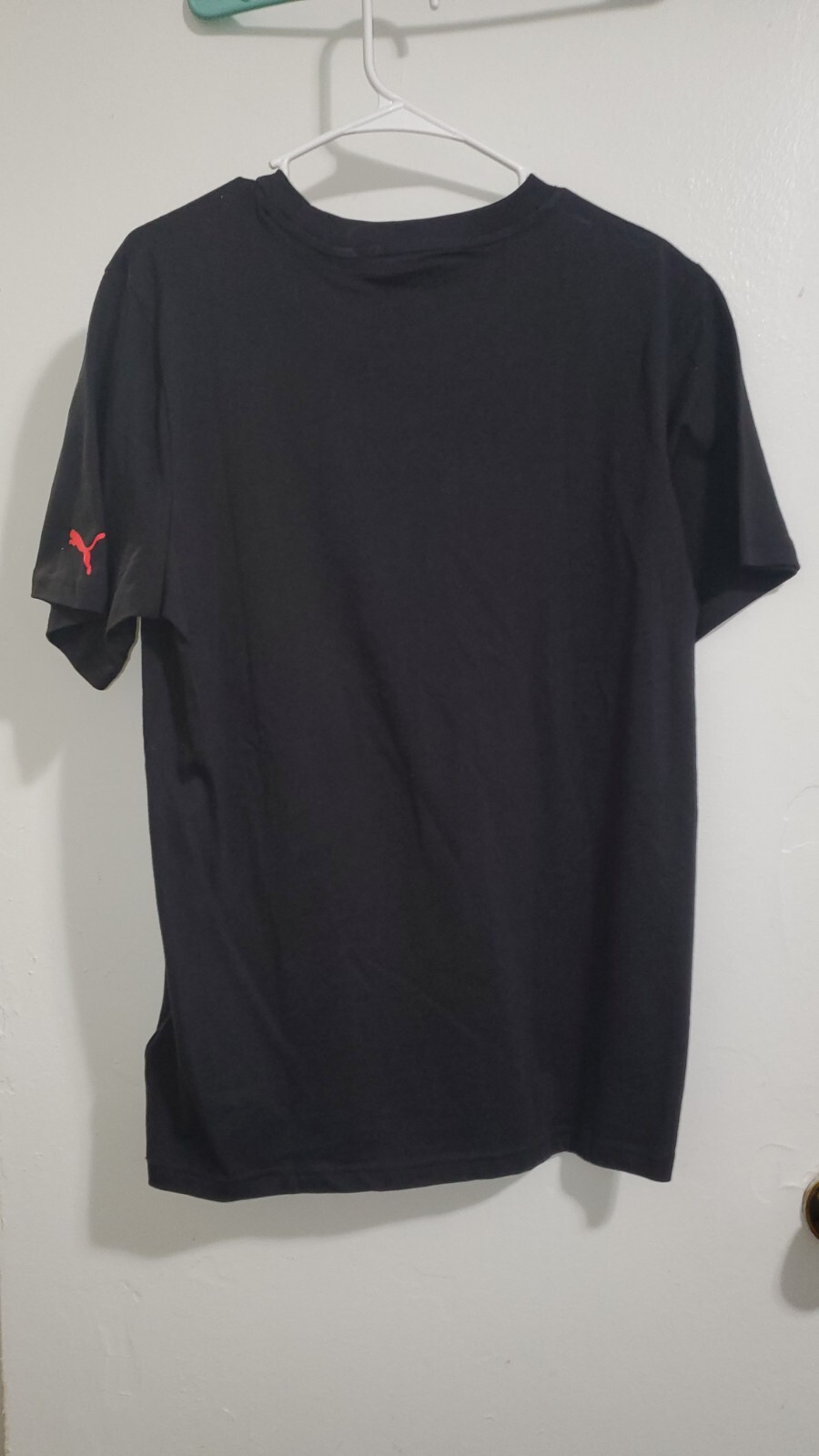 ALTRA T shirt da uomo collo Puma Crew manica corta bianco nero rosso logo taglia M
