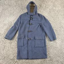 Gloverall Coat Womens 14 Dark Blue Wool Duffle Jacket Toggle England R3-5