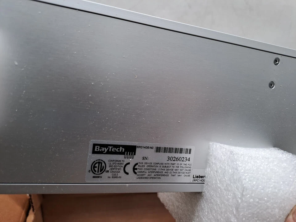 BayTech RPC14DE-NC Power Strip-Control Rack-Mount 1U MP-C5121 - Image 4 of 4