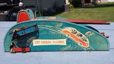 Vintage 1940s Wolverine Jet Roller Coaster Lithograph Tin Windup Toy