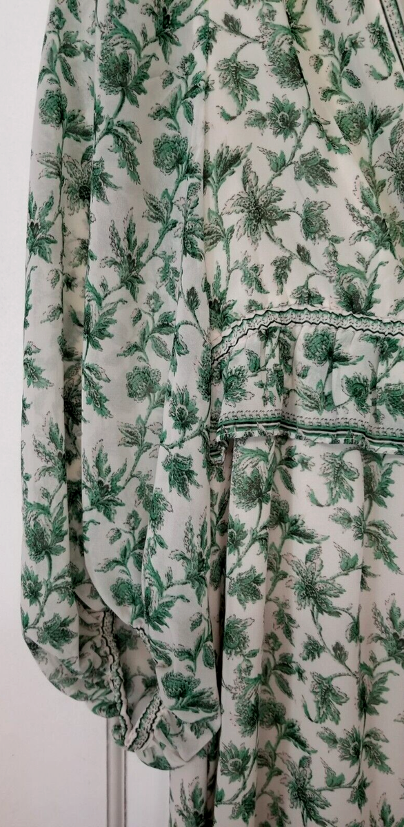 MAX STUDIO LONDON WOMEN'S DRESS WHITE, GREEN FLORAL LEAF STEM PATTERN SZ XS  NWT | eBay