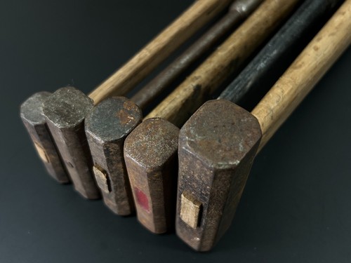 Japanese Vintage iron hammer 5set made by the famous blacksmith / Chisel d55 - Picture 17 of 18
