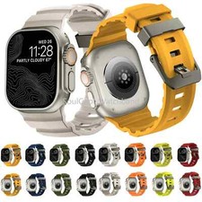 Rugged Silicone Sports Band For Apple Watch 11 10 9 8 7 6 5 4 3 2 1 SE 3 Ultra 3