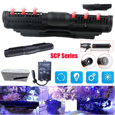 Jebao SCP Series Cross Flow Pump Wave Maker for Marine Aquarium Fish Tank 240V
