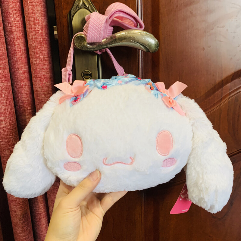 Cinnamoroll Flower Anime Plush Shoulder Bag Plush Cartoon Handbag