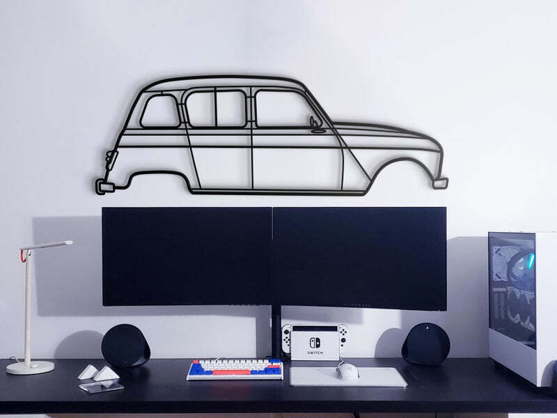 3D Acrylic Metal Car Wall Art USA 1968 4L Export Auto Poster Home Decor