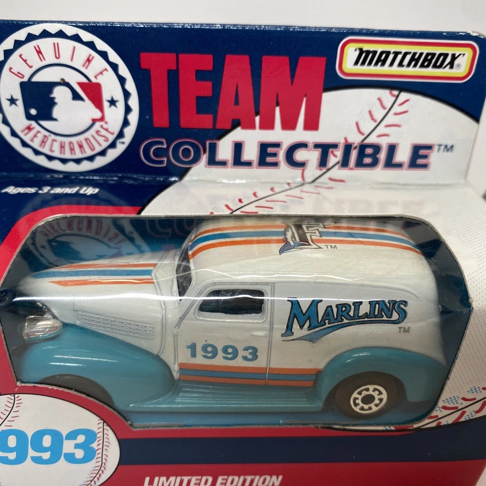 Matchbox 1993 Team Collectible ⚾️ Florida Marlins ⚾️ Diecast White Rose Collect - Image 2 of 4
