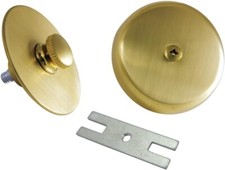 Kingston Brass DTL5303A7 Tub Drain Stopper with Overflow Plate Replacement Trim