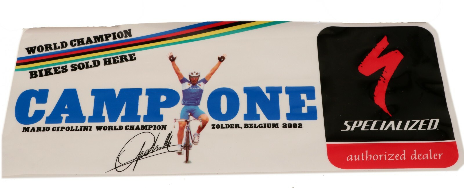 Наклейка на стекло от специализированного официального дилера Cipolloni 2002 12 x 5,5 НОВАЯ