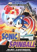 Sega Genesis Classic - Art Sonic Spinball Wars Video Game Cover Poster 11x15