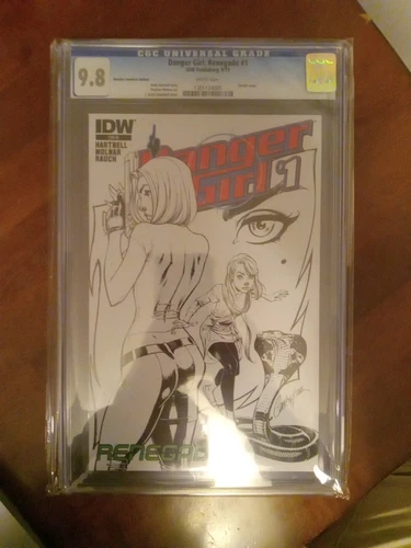 Danger Girl Renegade #1 CGC 9.8 J. Scott Campbell Sketch Variant