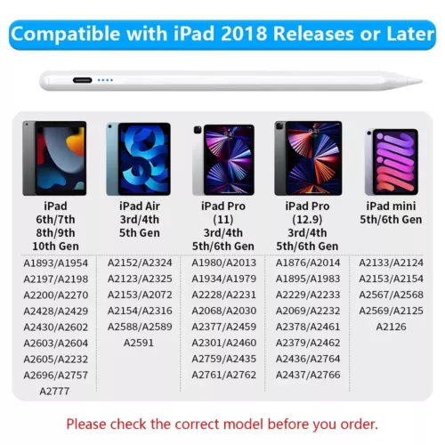 Stylus Pen Pencil For Apple iPad 1st 2nd 10th 9th 8th 7th Gen Air 3th 4th 5th - Picture 11 of 18