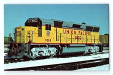 Union Pacific Railroad 9002 EMD Model GP40X Chicago IL Vintage Postcard