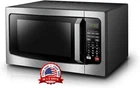 Horno de Microondas de Inoxidable Rojo 1100W Cocina Oficina LED 1.2 Cu. ft Nuevo