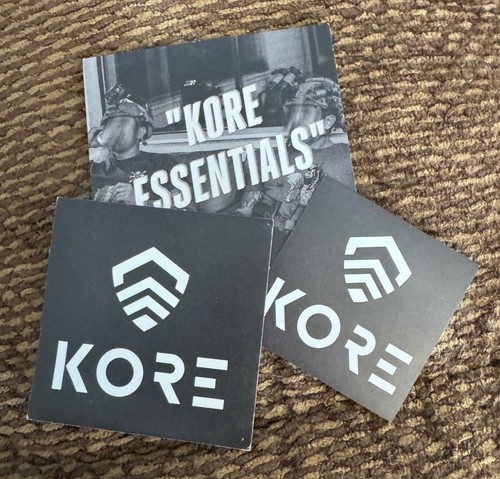 KORE Essentials Tactical equipment & gear stickers Lot of 3