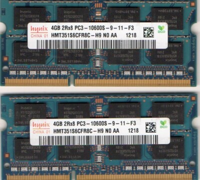8GB 2x 4GB Dell Studio XPS 13 1340 / 16 1640 / 16 1645 / 16 1647 Laptop Memory 
