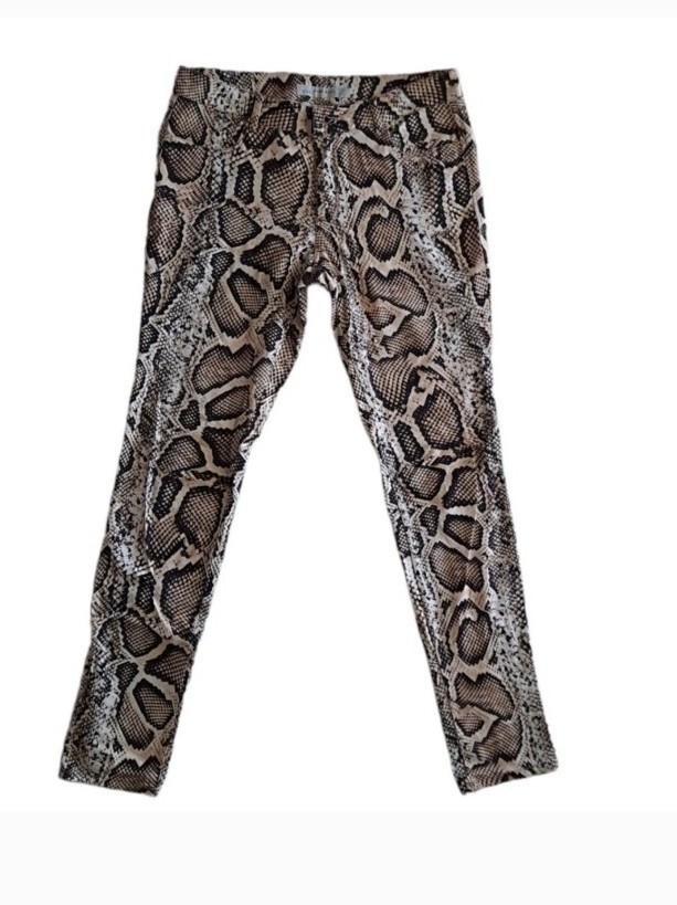 Zara Basic Snake Print Skinny Pants - image 1