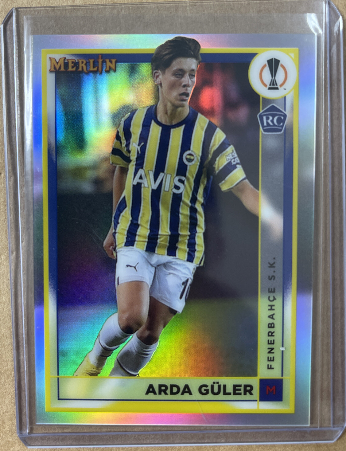 2022-23 Topps Merlin Chrome #43 Arda Guler RC Refractor Real Madrid Rookie