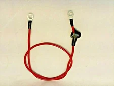 Alternator Battery Wire #8 AWG With Boot 5/16 and 3/8 Inch Terminals 30 inch