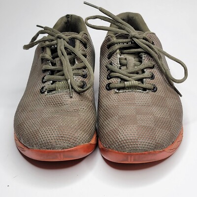 NoBull Chess Trainer Superfabric Green Checkered Shoes Crossfit M 6.5 / W‎ 8 NOBULL Mens 6.5 Womens 8 SuperFabric Trainer Shoes Army  main image 3