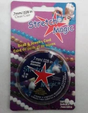 pepperell .7mm/.028 bead and jewlery cord new, 5m/16 ft  clear