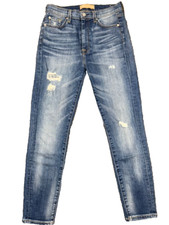 7 For All Mankind Jeans Womens 27 High Waist Ankle Skinny Distressed Faded