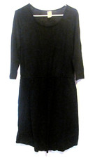 FADED GLORY Women's Size Large (12-14) Black Hacci Dress--CLEARANCE