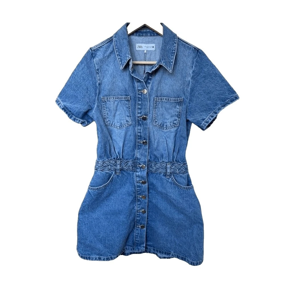 princess polly baby blue dress Denim Zara Dress main image 1