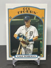 Gage Workman 2021 Topps Heritage #115 Detroit Tigers