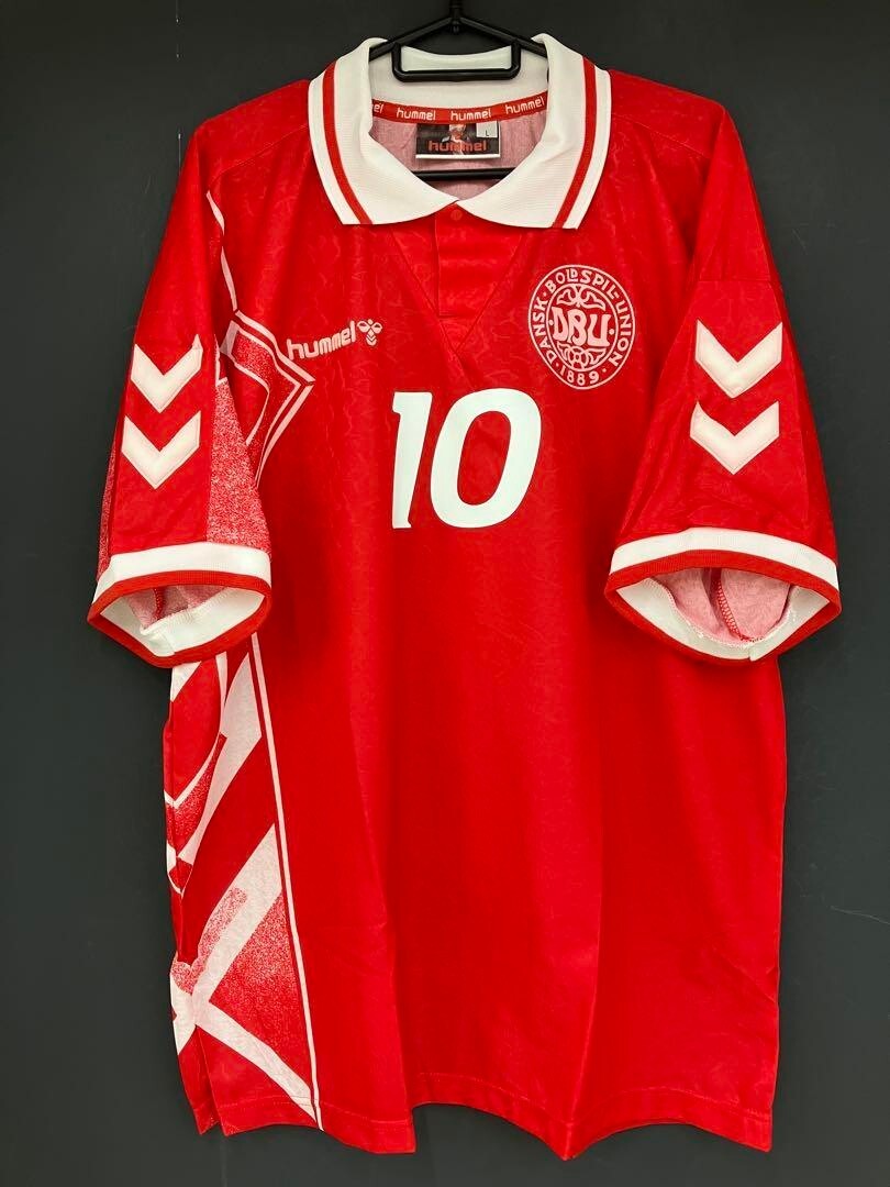 Michael Laudrup Denmark 1995 #10 Hummel Official Jersey L New