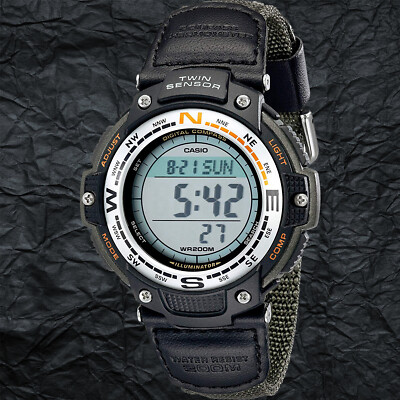 casio twin sensor compass watch