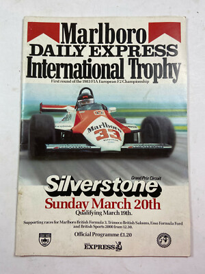 Marlboro Daily Express International Trophy Silverstone Mar 20th Qualifying 1983