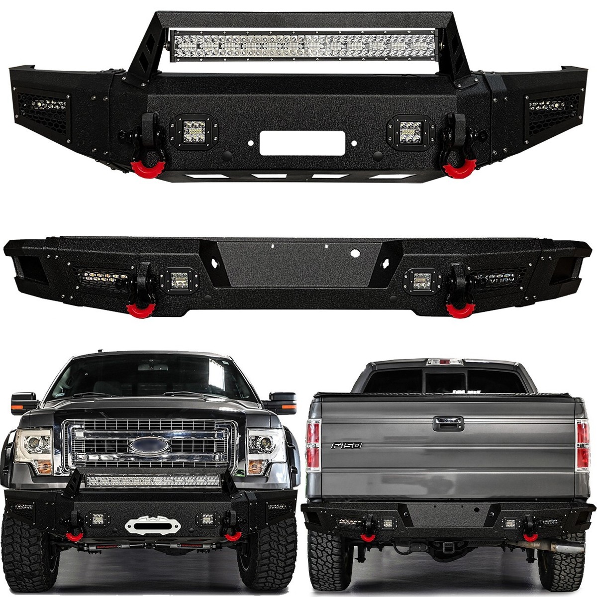 Vijay Fit 2009-2014 12th Gen Ford F150 Front or Rear Bumper with D