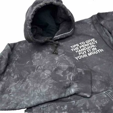 New! Assholes*s Live Forever ALF Hoodies Black & Gray Tie-Dyed Size 3XL