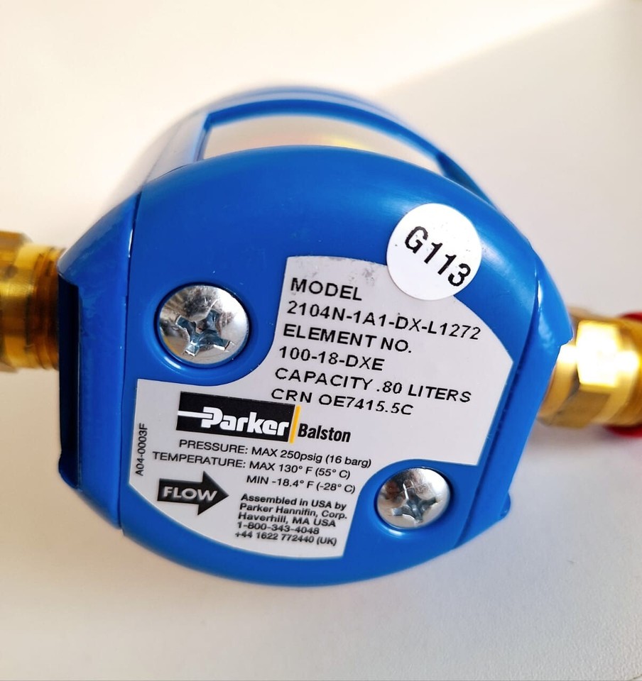 Élément Filtrant Parker Balston 100-18-DX - Neuf, Pour Systèmes De Filtration
