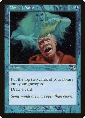 MTG Judgment --- MENTAL NOTE --- Common! NM! Magic the Gathering!