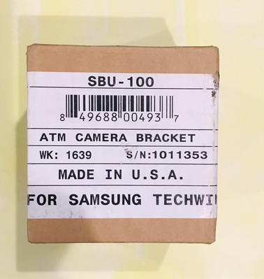 SAMSUNG SBU-100 ATM CAMERA BRACKET FOR SNB-6011 CAMERA - NEW