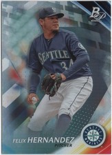 Felix Hernandez 2017 BOWMAN PLATINUM BASEBALL Base #80 Mariners