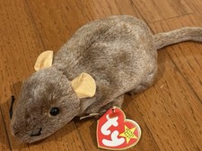 TY Beanie Babies Collection Tiptoe The Mouse With Tags January 8, 1999  Retired