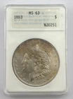 1883 Morgan Silver Dollar ANACS MS63
