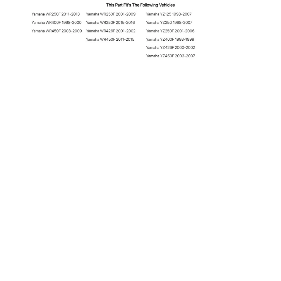 Kit de rotor de freno de tifón flotante de gran tamaño Tusk, delantero 270 mm para Yamaha YZ426F Foto 3 de 4