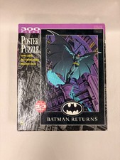 Vintage BATMAN RETURNS 300 Pieces Poster Puzzle NIB SEALED 1992 Golden 2X3 FEET