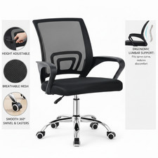 Ergonomic Mesh Home Office Chair Computer Desk Chair Swivel Adjustable Height