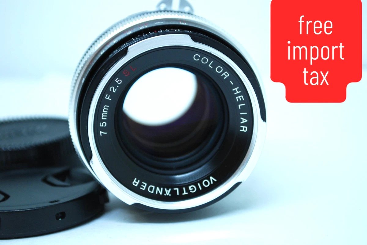 Voigtländer Camera Lenses 75mm Focal f/2.5 Maximum Aperture for