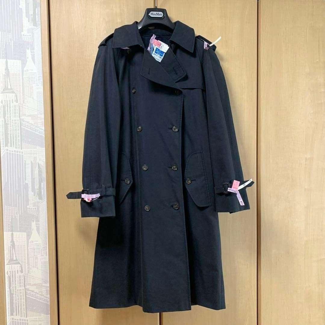 Max Mara WEEKEND double-breasted Trench Coat Jacket Blouson Women 42 Dark Navy