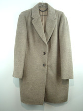 Pure Collection Alpaca Coat Womens Size 18 Beige Longline Soft Textured Winter