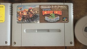 Super Famicom Console Lot + 9 Games Donkey Kong 1 2 3 Mario Sega Saturn Untested