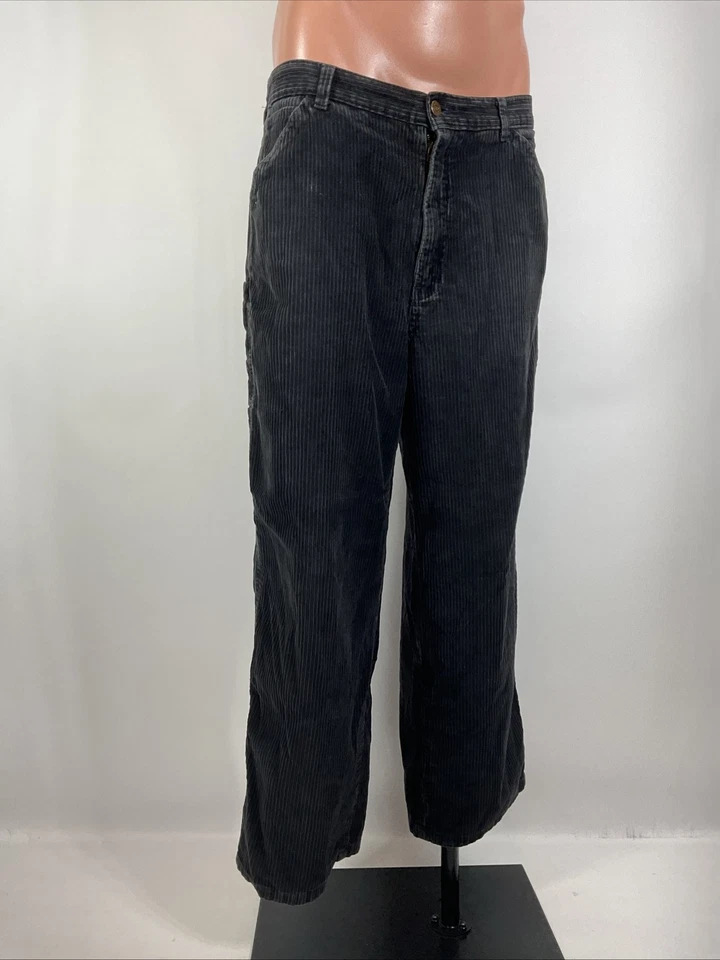 Pantalones de pana vintage Arizona Jeans Company adulto 34x27 negros holgados pierna ancha Foto 4 de 4